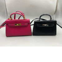Set of 2 luxury handbags are Hermès Mini Kelly bags. Set of 2 luxury handbags are Hermès Mini Kelly bags.