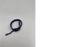 Purple macrame braided bracelet