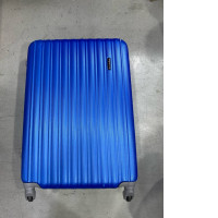 Blue hard-shell wheeled suitcase, BP World Wonder series.