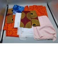 Set of 11 Scraps of fabric