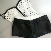 Women's corset and short shorts suit