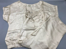 Satin shirt and trousers set