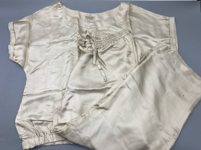 Satin shirt and trousers set Satin shirt and trousers set