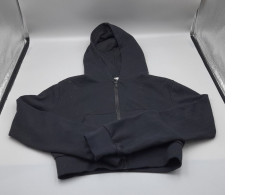 Black long-sleeved hooded sweatshirt for kids. Black long-sleeved hooded sweatshirt for kids.