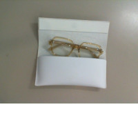 Prescription glasses in a case