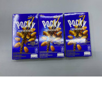 set of 3 Pocky crushed nuts almond milk chocolate