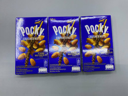 set of 3 Pocky crushed nuts almond milk chocolate