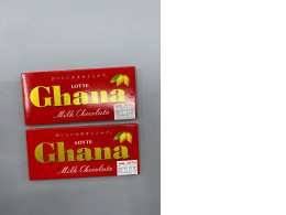 set of 2 Lotte Ghana Milk Chocolate