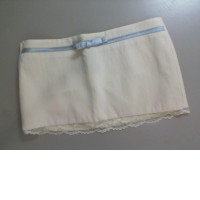 Short white skirt