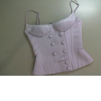 Pink corset with buttons