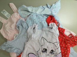 Set of 5 children's dresses in different colors