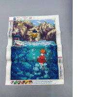  Ponyo Art Diamond Painting kit, featuring a scene from the film Ponyo. 