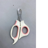 pair of pet nail clippers, commonly used for trimming the claws of cats, dogs, rabbits, and other small animals. 