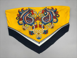 yellow and black paisley bandeau top from Temu