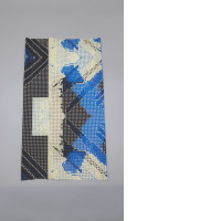 printed scarf designed to be worn around the neck, head, or shoulders. 