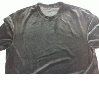 Men's black corduroy T-shirt