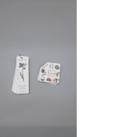 Set of 2 set of POTENTATE brand watercolor paper bookmarks, featuring floral designs and a "Japanese Food Doodles" thematic notepad. 