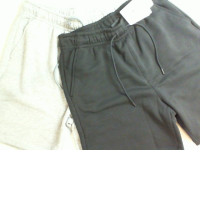 Set of 2 sports shorts, black and gray