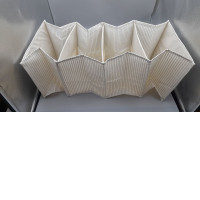 Zara Home striped cotton clothes organizer designed for storing and separating garments. 