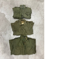 A set of three lightweight men's jackets