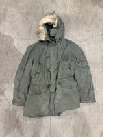 warm men's jacket with a hood