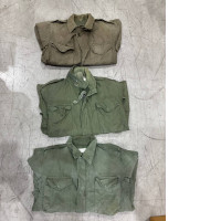 A set of three lightweight men's jackets