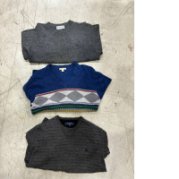 A set of three sweaters