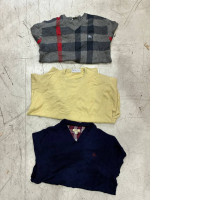 A set of three wide-collar sweaters A set of three wide-collar sweaters