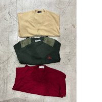 A set of three sweaters