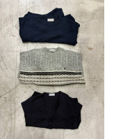 A set of three sweaters