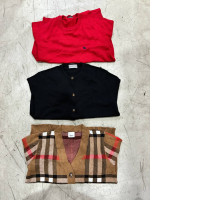 Set of three wide-collar sweaters