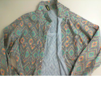 Green button-down jacket