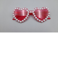 Red fashion glasses