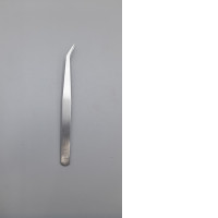 Stainless steel tweezers are commonly used for eyelash extensions or other beauty procedures requiring high precision.