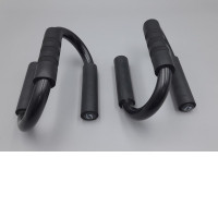  pair of S-shaped push-up bars, commonly used for chest, shoulder, and triceps training. 