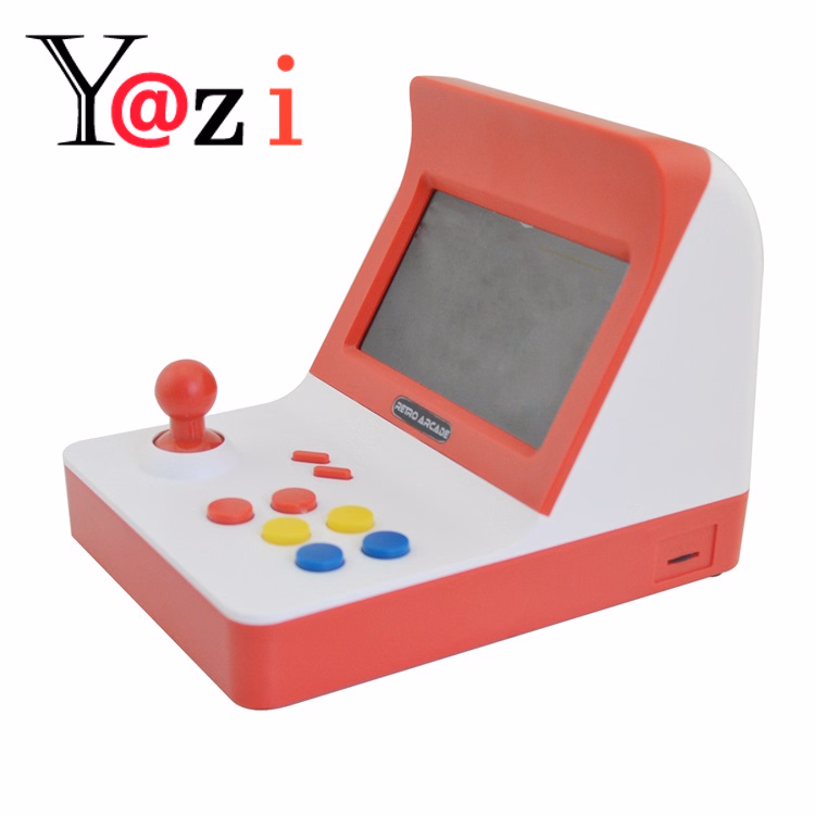 A6 Retro Mini F C Game Arcade Red and White Machine Built-in 360 Double Handle Retro Handheld Mini Game Arcade