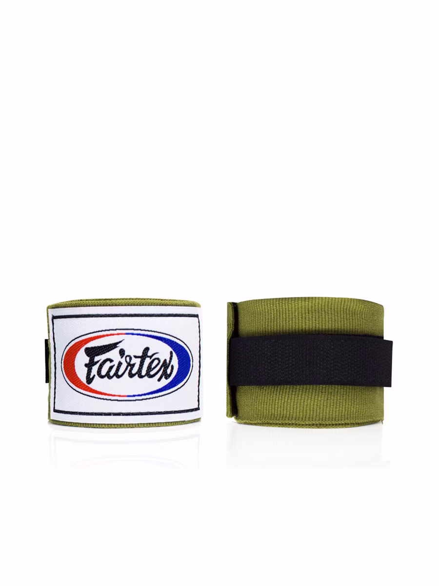 Set of 12  FAIRTEX Handwraps HW2-180-GR Olive green  