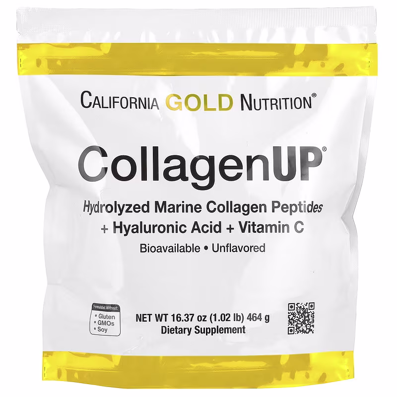 Set of 2 CollagenUP®, Hydrolyzed Marine Collagen Peptides with Hyaluronic Acid and Vitamin C, Unflavored, 1.02 lb (464 g)